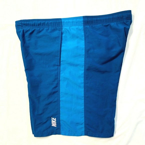 Vintage Nike Spell Out Mesh Lined Swim Trunks‎ L - Picture 8 of 12